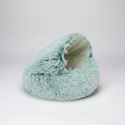 Cozy Plush Pet Bed for Cats and Small Dogs