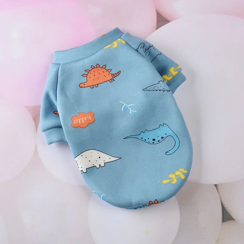 Warm Fleece Pet Hoodie for Small Dogs & Cats