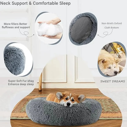Ultra Soft Plush Pet Bed for Cats and Dogs - Multiple Sizes