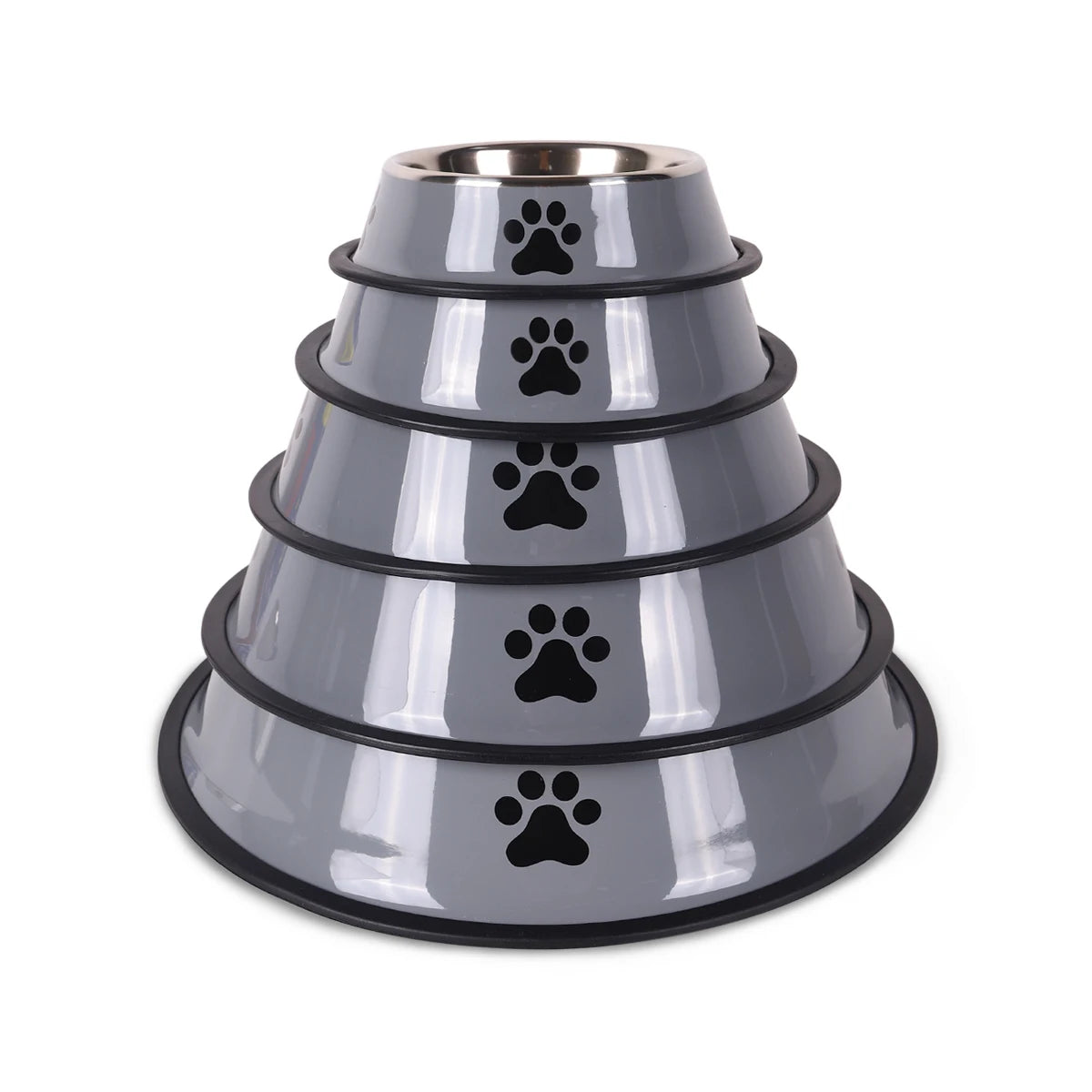 Premium Stainless Steel Pet Feeding Bowl - Anti-Slip Design