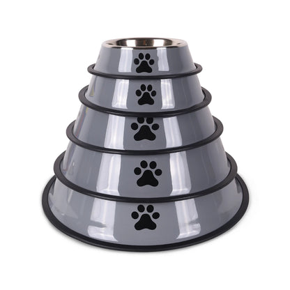 Premium Stainless Steel Pet Feeding Bowl - Anti-Slip Design