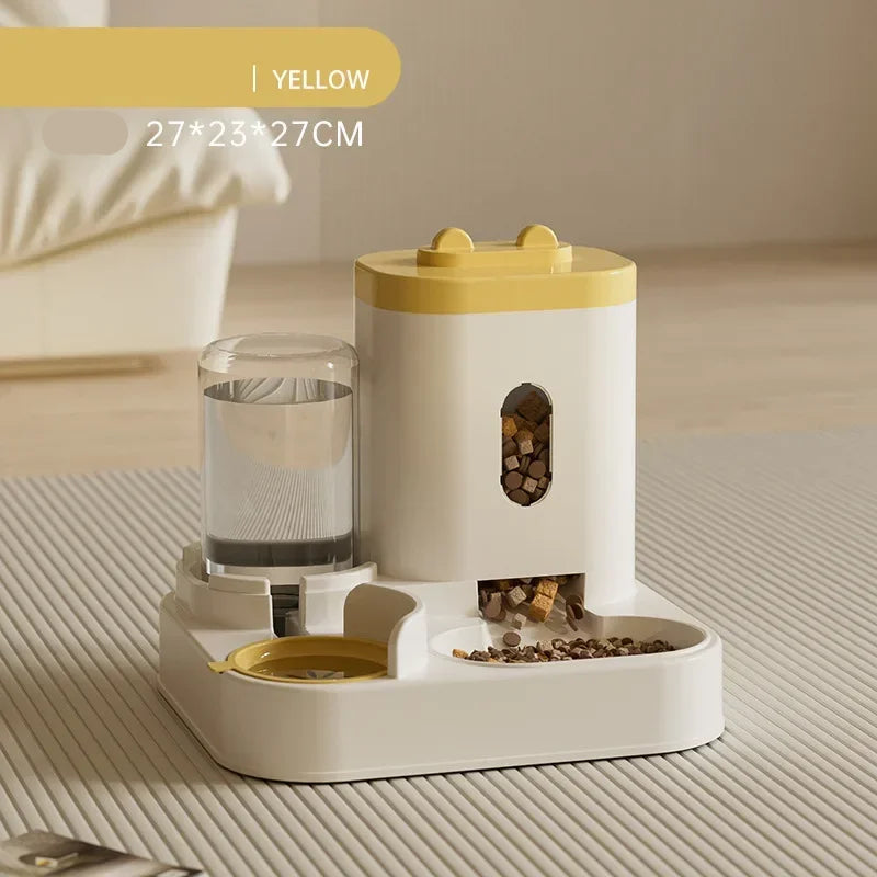 2-in-1 Automatic Feeder and Water Dispenser for Dogs and Cats