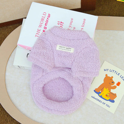 Cozy Winter Plush Sweater for Small & Medium Pets