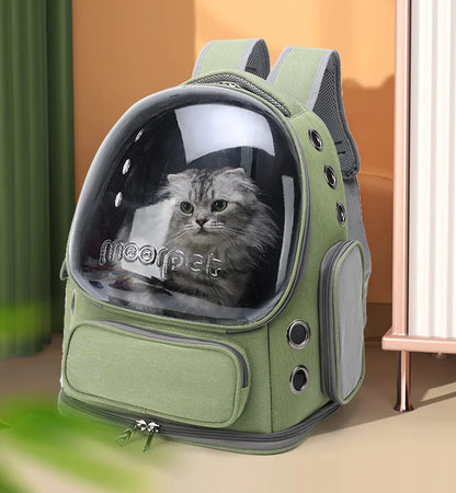Breathable Pet Carrier Backpack for Cats & Small Dogs