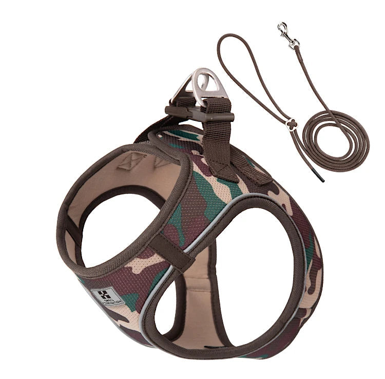 Reflective Dog Harness & Leash Set - Adjustable & Comfortable