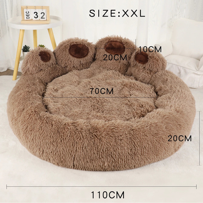 Luxurious Fluffy Dog Bed - Cozy Comfort for Pets
