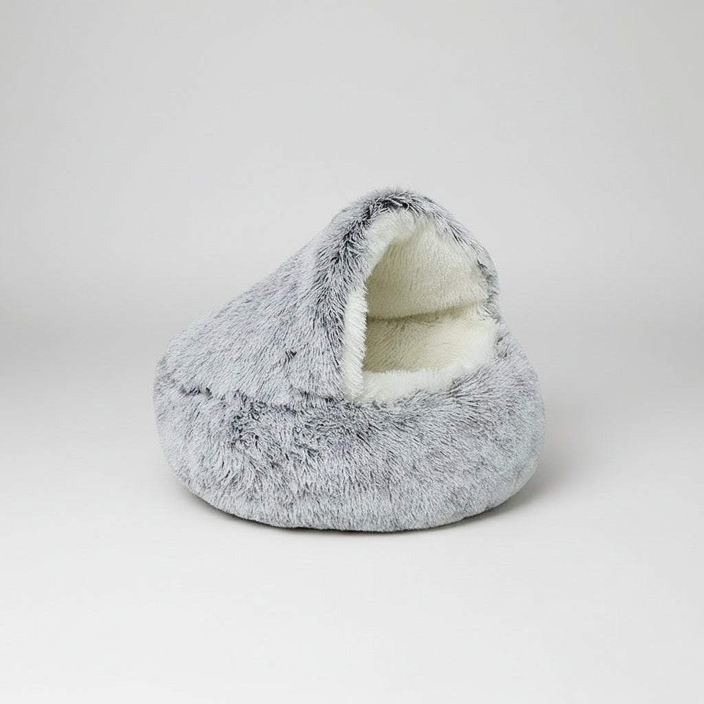 Cozy Plush Pet Bed for Cats and Small Dogs