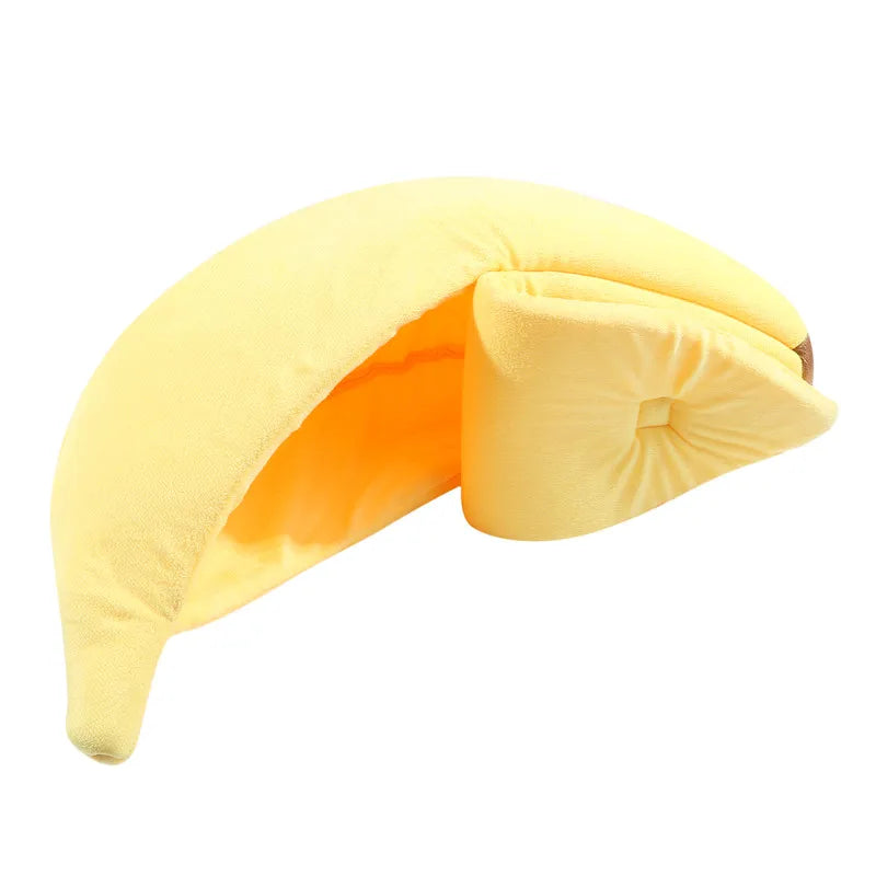 Cozy Banana Cat Bed - Warm & Cute Pet House