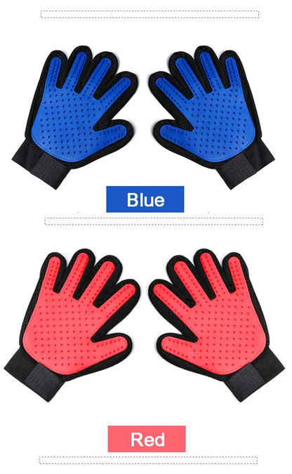 Silicone Pet Grooming Gloves for Easy Hair Removal