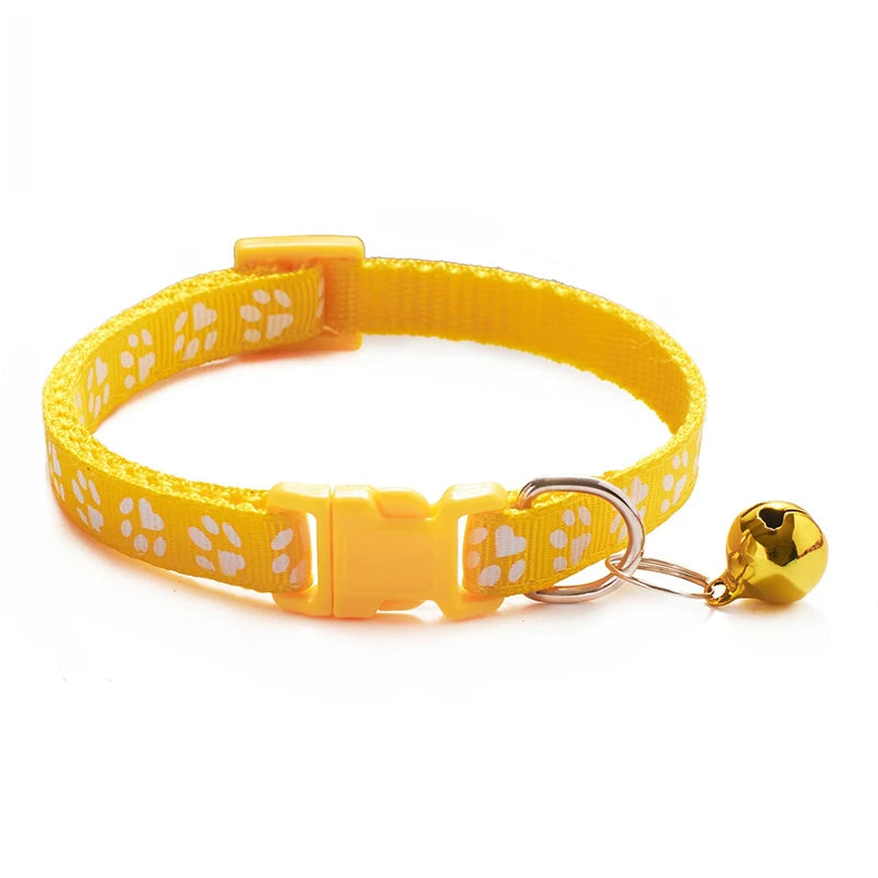 Colorful Pet Collar with Bell - Adjustable for Cats & Dogs