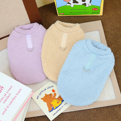 Cozy Winter Plush Sweater for Small & Medium Pets