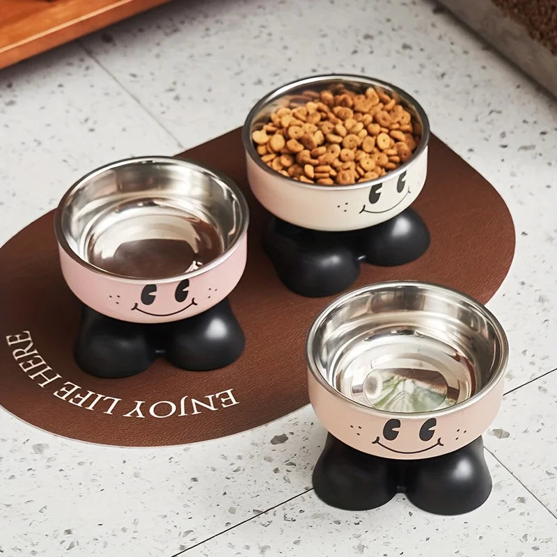 Stylish Elevated Pet Bowl - No Spill Design