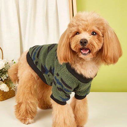 Cozy Totem Print Sweater for Small Dogs - Winter Warmth