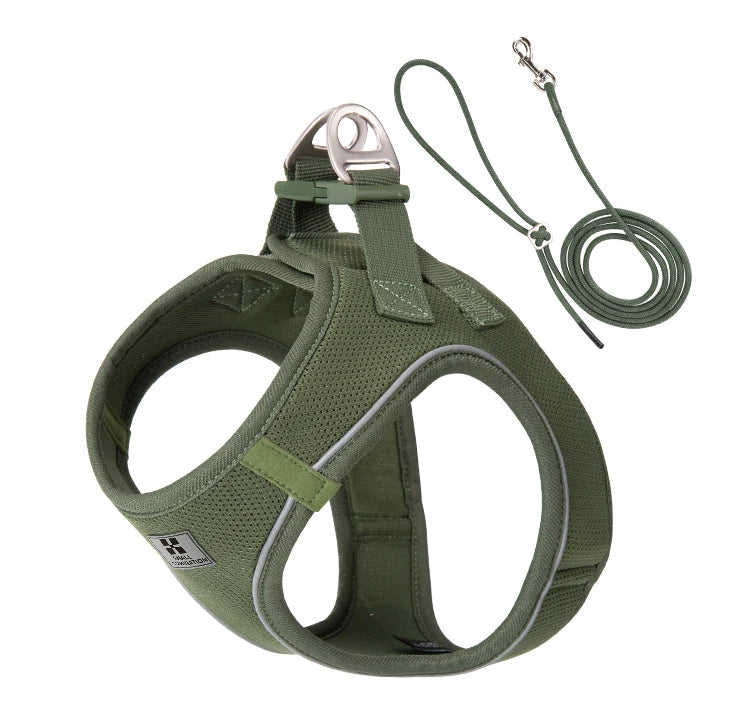 Reflective Dog Harness & Leash Set - Adjustable & Comfortable