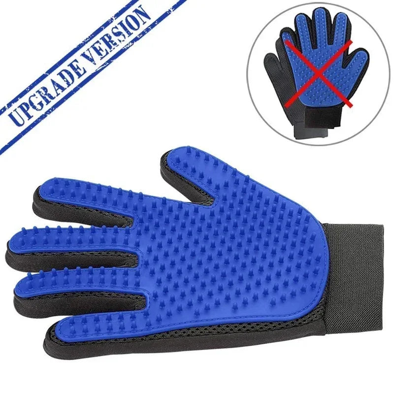 Silicone Pet Grooming Gloves for Easy Hair Removal