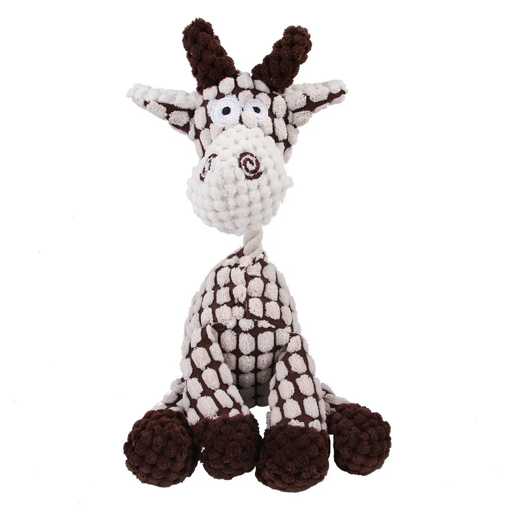 Interactive Plush Dog Toys for Large Breeds
