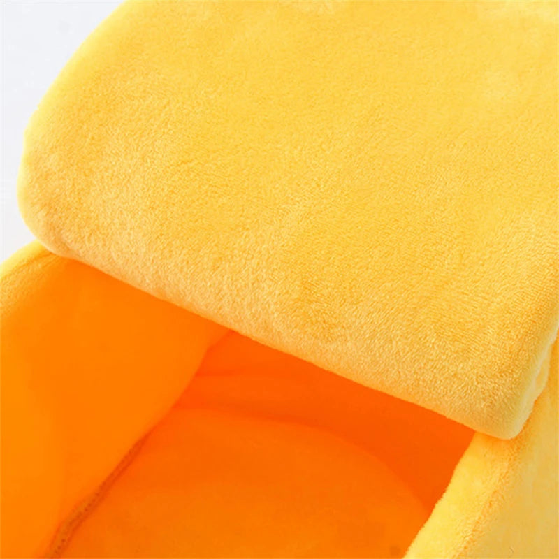 Cozy Banana Cat Bed - Warm & Cute Pet House