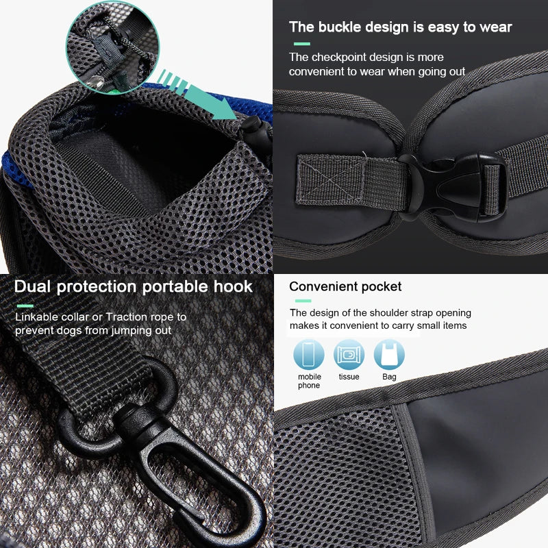 Ultimate Comfort Pet Carrier Sling for Small Dogs and Cats