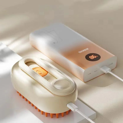 Steam Pet Brush with Anti-Static Technology