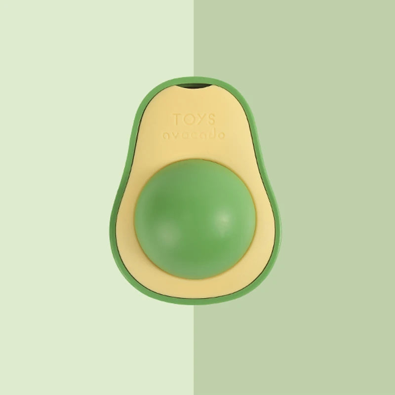 Rotating Avocado Catnip Toy for Cats - Teeth Cleaning Fun