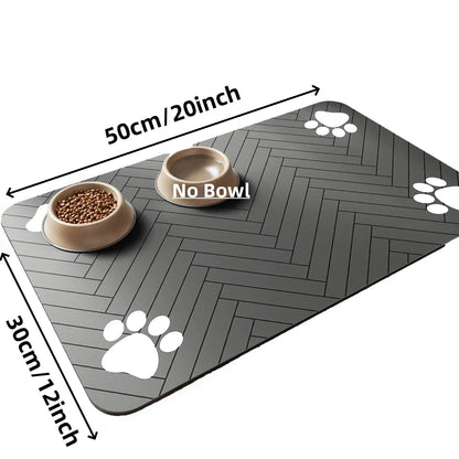 Non-Slip and Absorbent Feeding Mat