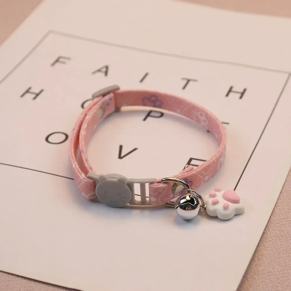 Charming Breakaway Cat Collar with Bell - Adjustable & Safe