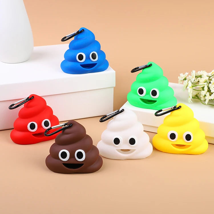 Charming Poop-Shaped Pet Waste Bag Holder