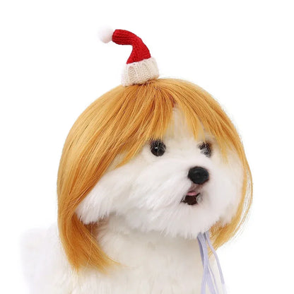 Fun & Stylish Pet Wigs for Dogs & Cats - Cosplay & Photoshoot Accessory