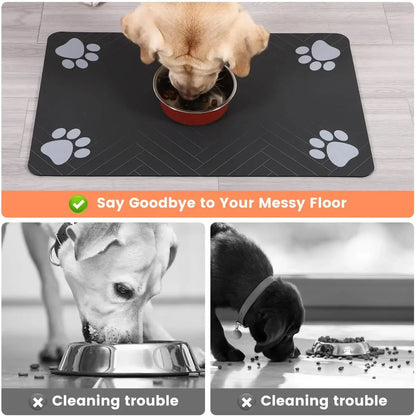 Non-Slip and Absorbent Feeding Mat