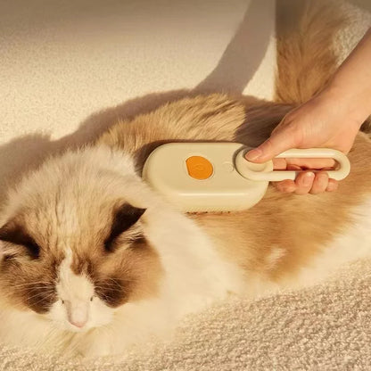 Steam Pet Brush with Anti-Static Technology