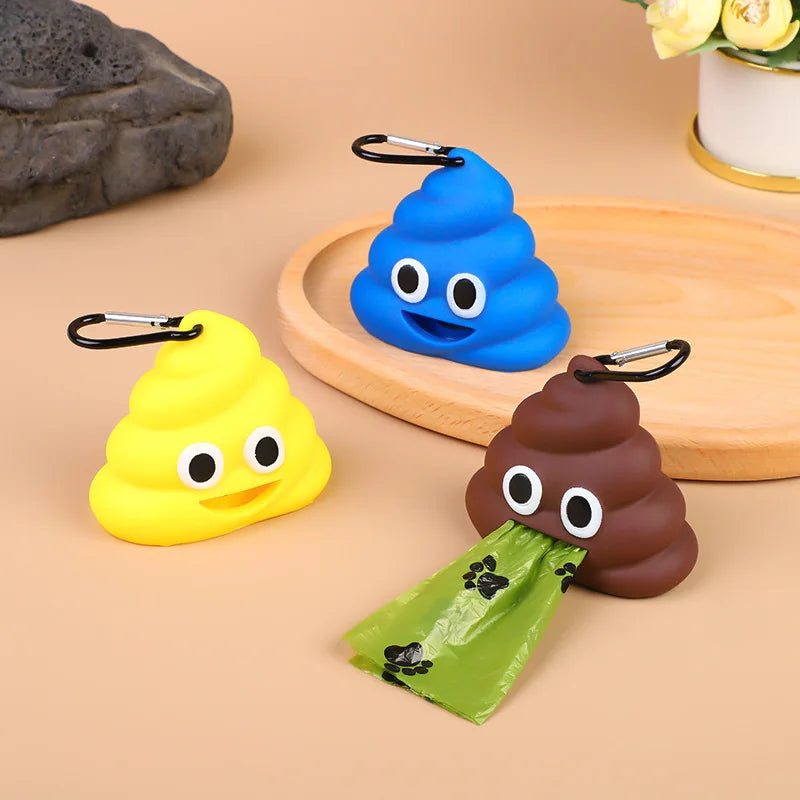 Charming Poop-Shaped Pet Waste Bag Holder