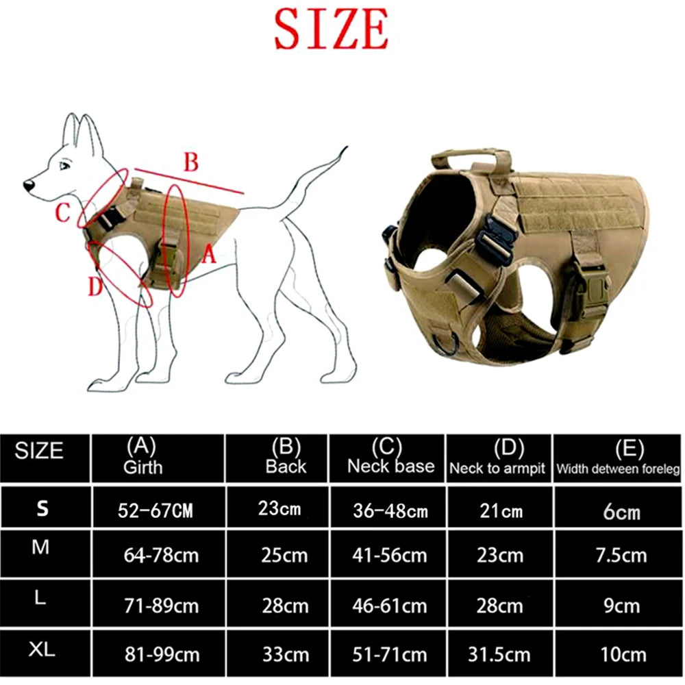 Ultimate Tactical Dog Harness & Leash Set for All Breeds