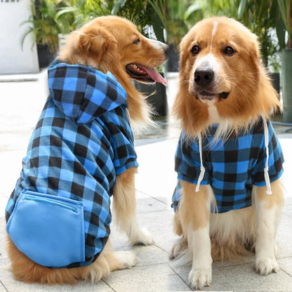 Reversible Plaid Winter Coat for Dogs - Warm & Stylish