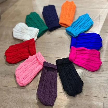 Cozy Knitted Dog Sweater for Small to Medium Breeds