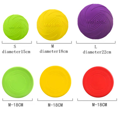 Durable Silicone Dog Flying Disc - Outdoor Fun