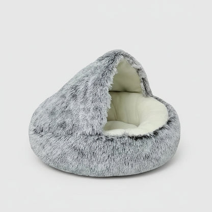 Cozy Plush Pet Bed for Cats and Small Dogs