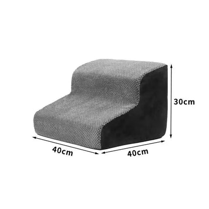 Luxury Memory Foam Pet Stairs - Non-Slip & Washable
