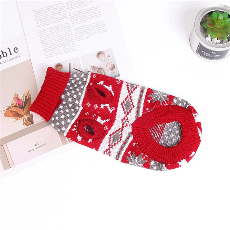 Cozy Winter Cat Sweater - Warm Pet Clothing