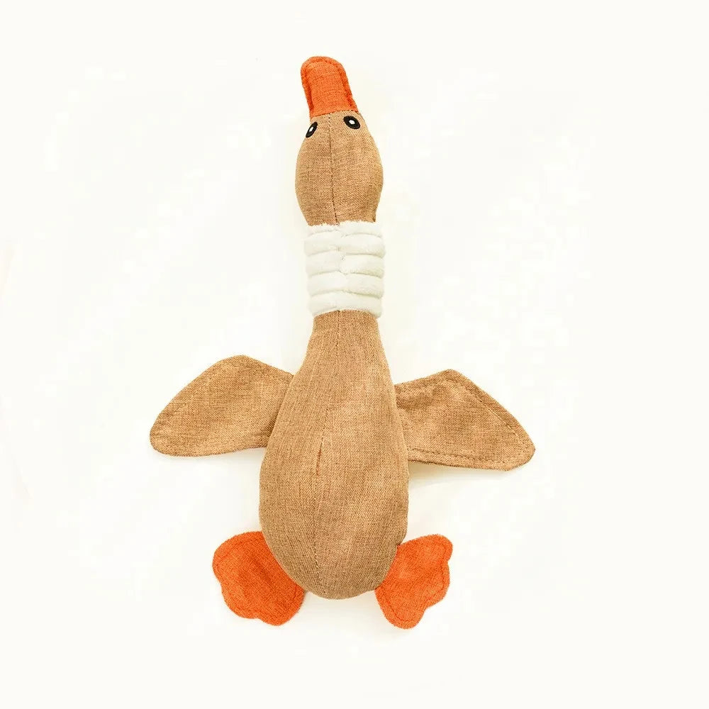 Interactive Goose Sound Plush Toy for Pets