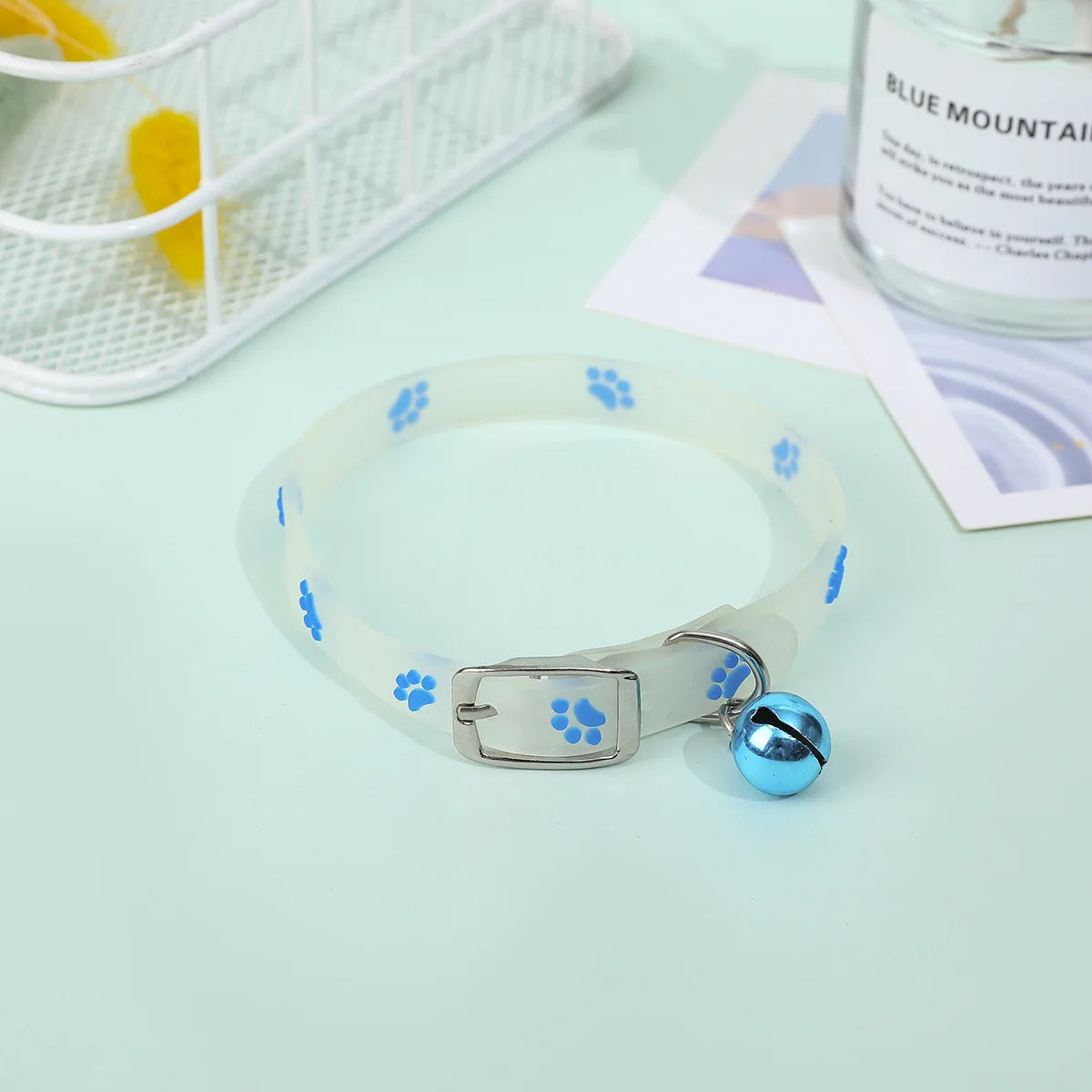 Glowing Silicone Cat Collar with Bell