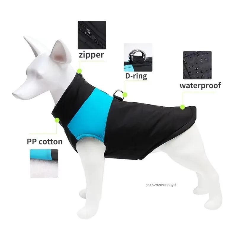 Waterproof Winter Dog Coat - Warm Padded Vest for All Sizes