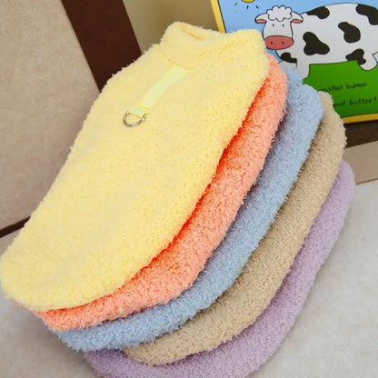 Cozy Winter Plush Sweater for Small & Medium Pets
