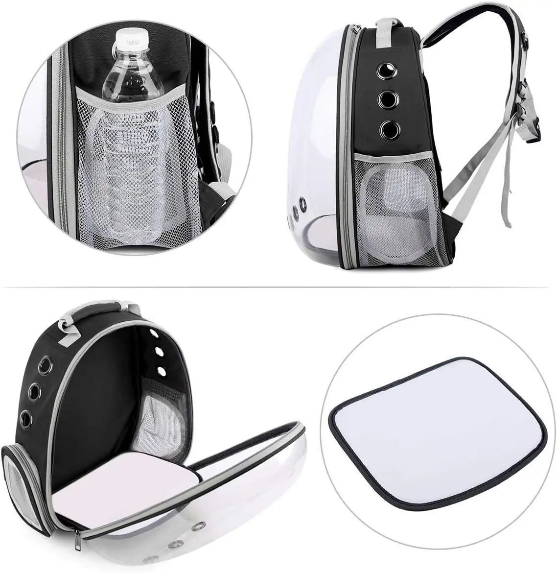 Transparent Capsule Pet Carrier Backpack for Small Animals
