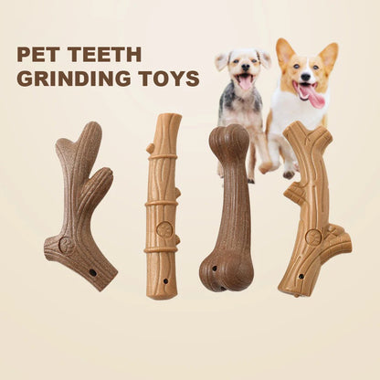 Interactive Dog Teeth Cleaning Toy - Bamboo & Wood Fiber