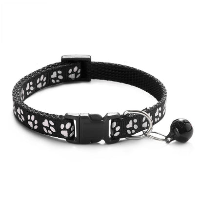 Colorful Pet Collar with Bell - Adjustable for Cats & Dogs