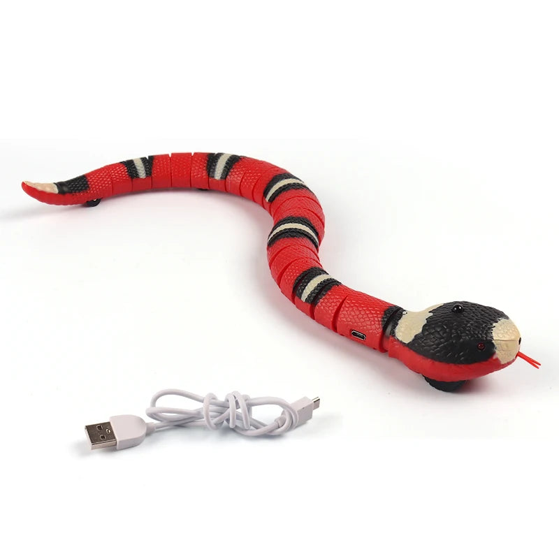 Interactive USB Rechargeable Snake Cat Toy