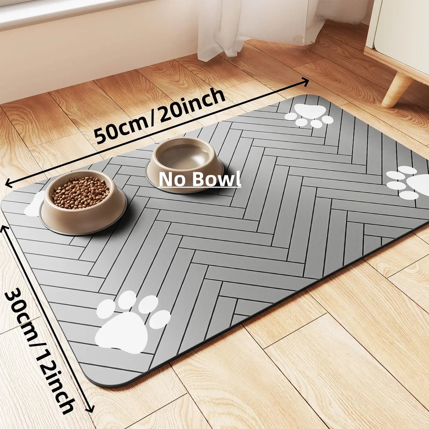 Non-Slip and Absorbent Feeding Mat