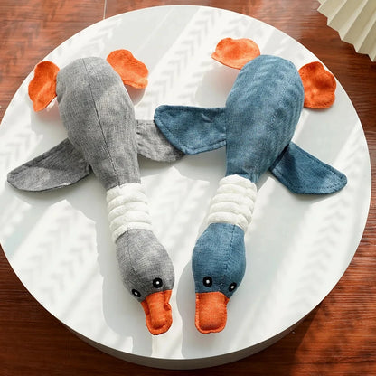 Interactive Goose Sound Plush Toy for Pets