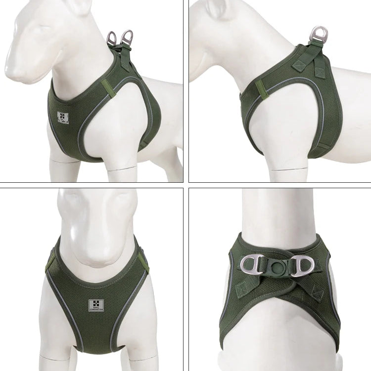 Reflective Dog Harness & Leash Set - Adjustable & Comfortable