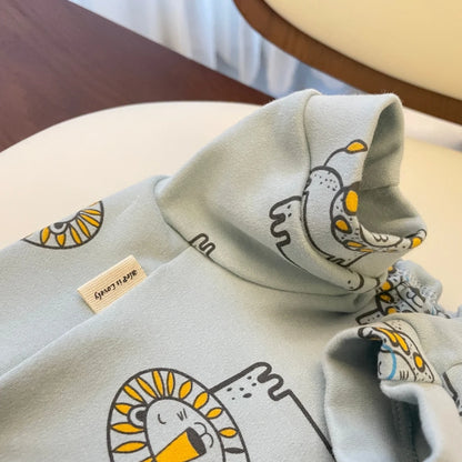 Warm Cotton Turtleneck Sweater for Hairless Cats